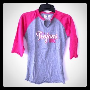 USC Trojans baseball tee by Russell Athletics